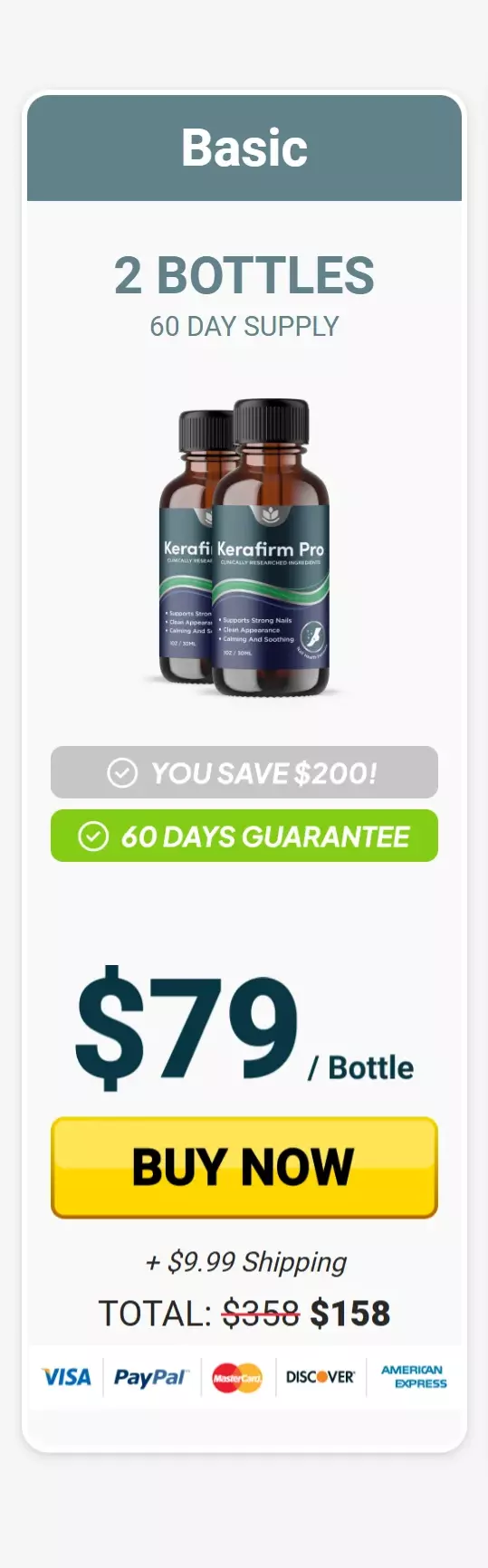 Kerafirm Pro™ 2 bottles pricing